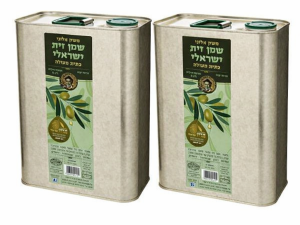 2 פחים שמן זית 2 ליטר